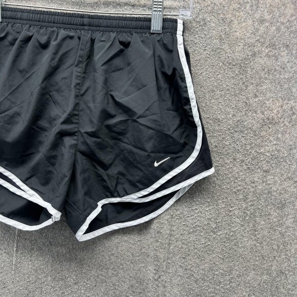 Nike Dri-FIT Running Shorts Womens Small Black White Athletic Training Gym - Picture 5 of 10